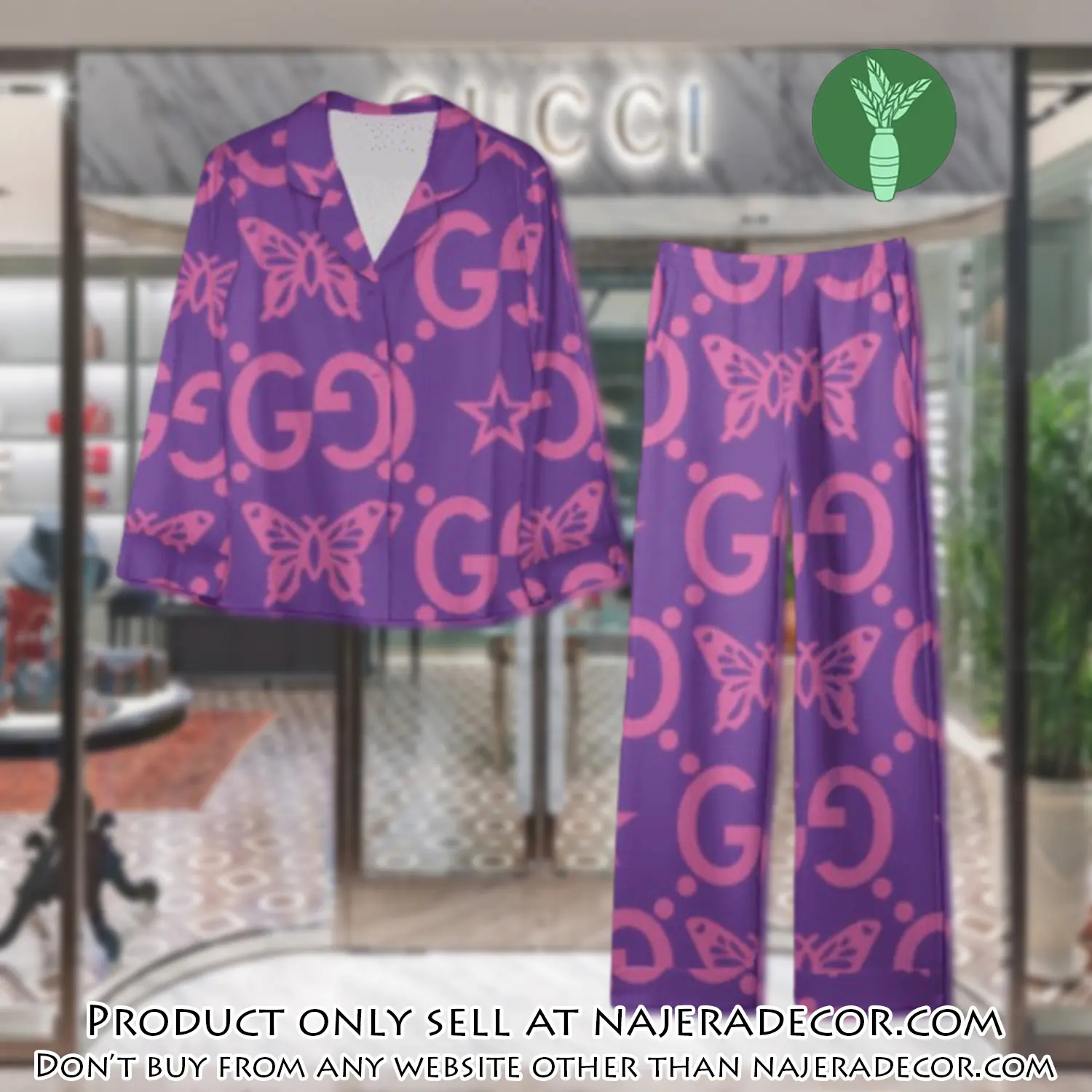 Trending luxury gc satin pajama set pjs1056 njr3809995